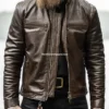 Bandera Mens Brown Rider Leather Jacket (5)