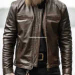 Brown Leather Rider Jacket for Men – Bandera Edition