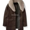 Beth Dutton Brown Wool Coat Seen In Yellowstone​ (1)