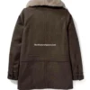 Beth Dutton Brown Wool Coat Seen In Yellowstone​ (6)