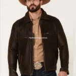 Men's Classic Cattle Cowhide Leather Jacket