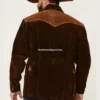 Chocolate Two-Tone Suede Rancher Car Jacket (3)