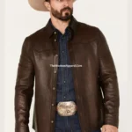 Men's Class Smith Western Style Leather Jacket