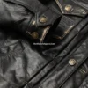 Cody Mens Black Western Leather Trucker Jacket (2)