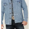 Dallas Mens Light Wash Denim Jacket (2)