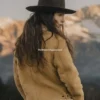 Gold Bison Women's Suede Jacket with Western Details (1)