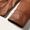 Goldfield Mens Zip-front Brown Leather Jacket (3)