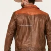 Goldrush Color Block Leather Jacket (2)