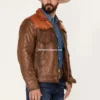 Goldrush Color Block Leather Jacket (4)