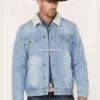 Herdsman Sherpa Lined Light Wash Denim Jacket (4)