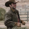 Jamie Dutton Leather Jacket Yellowstone S3 TWA