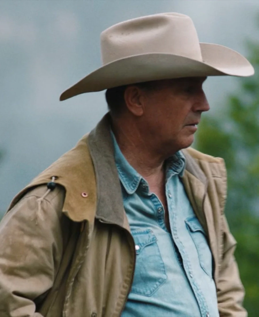 John Dutton Beige Cotton Field Yellowstone Jacket TWA (1)