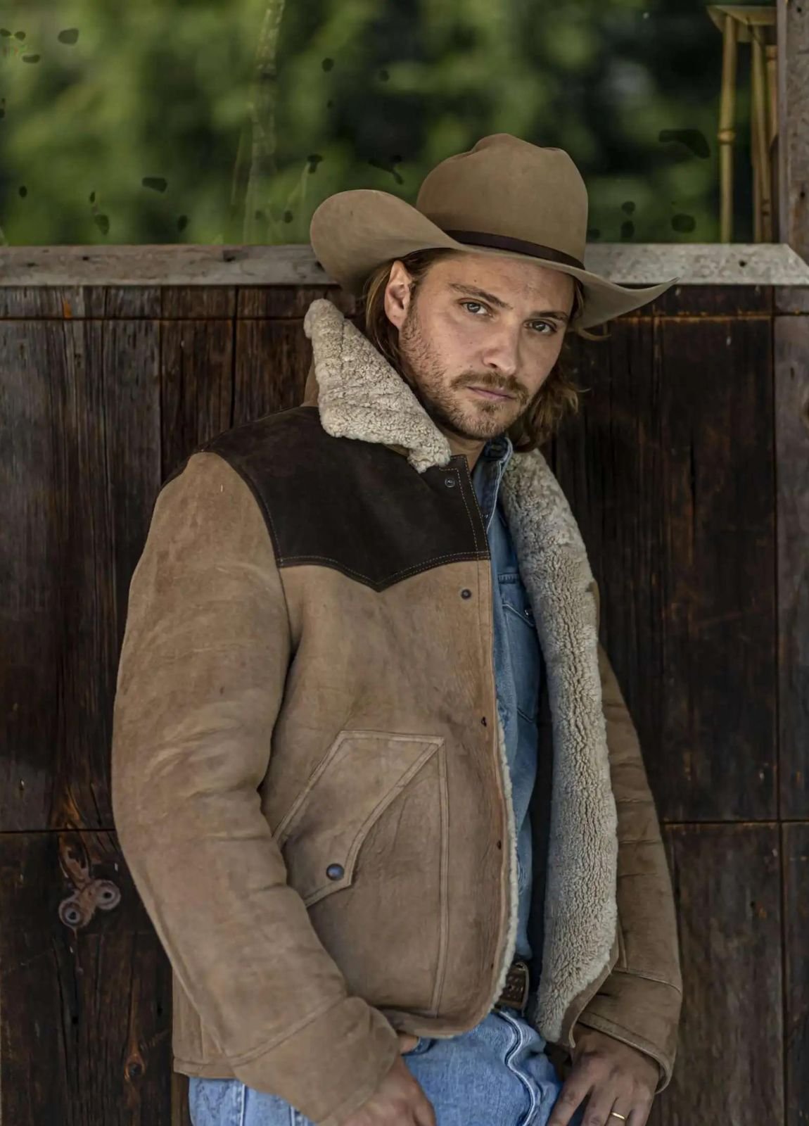 John Dutton Brown Suede Jacket Worn by Kevin Costner