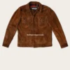 Lordsburg Brown Suede Leather Trucker Jacket (5)