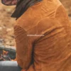 Men Brown Style Fringes Cowboy Leather Jacket (1)