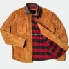 Men Brown Style Fringes Cowboy Leather Jacket (4)