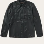 Men's Leather Shirt Jacket – Western Style Design