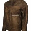 Men’s Classic Stone Brown Western Leather Jacket (1)