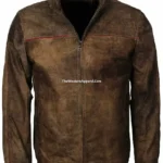 Men's Ranch Hand Brown Leather Jacket – Classic Western Design