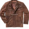 Men’s Frisco Brown Leather Shirt Jacket (2)