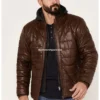 Men’s Leather Puffer Jacket (4)