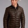 Men’s Leather Puffer Jacket (4)