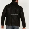 Men’s Ranch Black Genuine Leather Jacket (1)