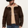 Men’s Shearling Sherpa Lined Genuine Leather Jacket (2)