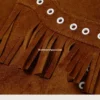 Men’s Suede Leather Cowboy Jacket With Fringes (1)