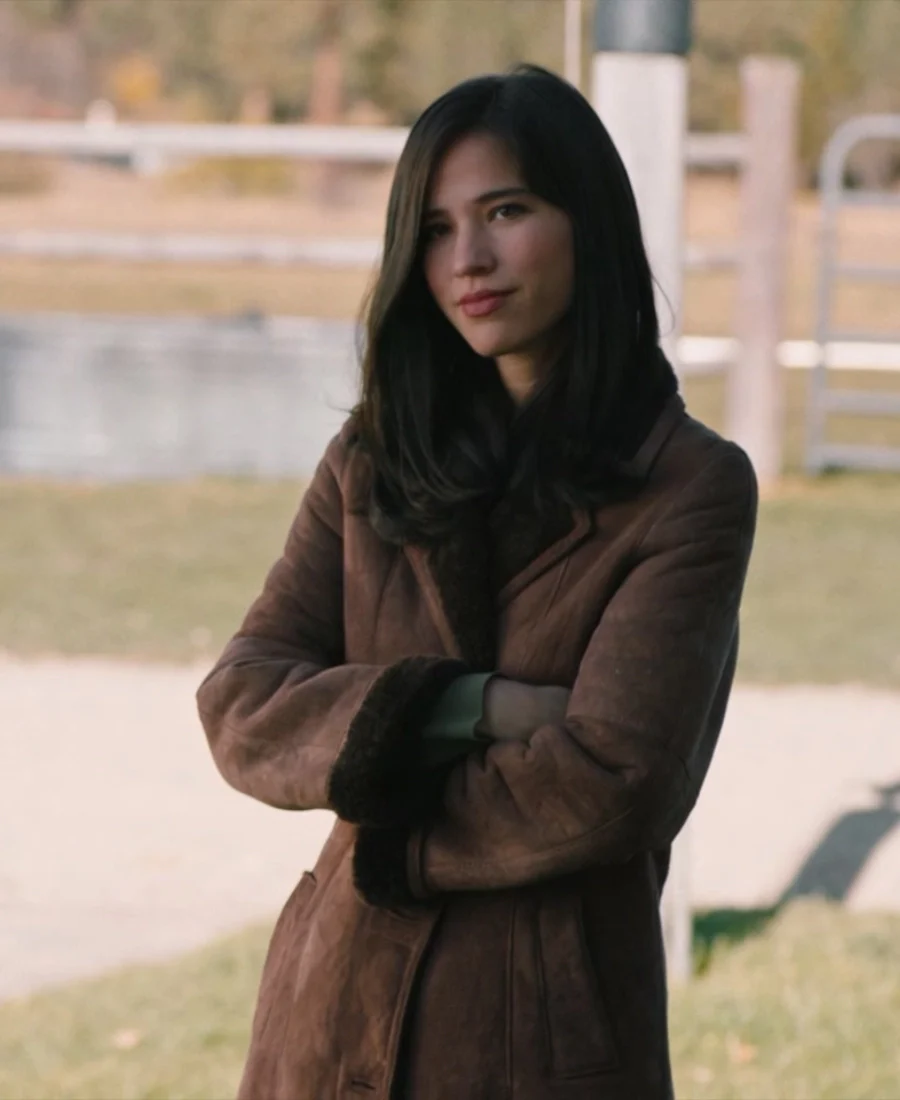 Monica Dutton Suede Leather Coat – Yellowstone Western Style - Image 3