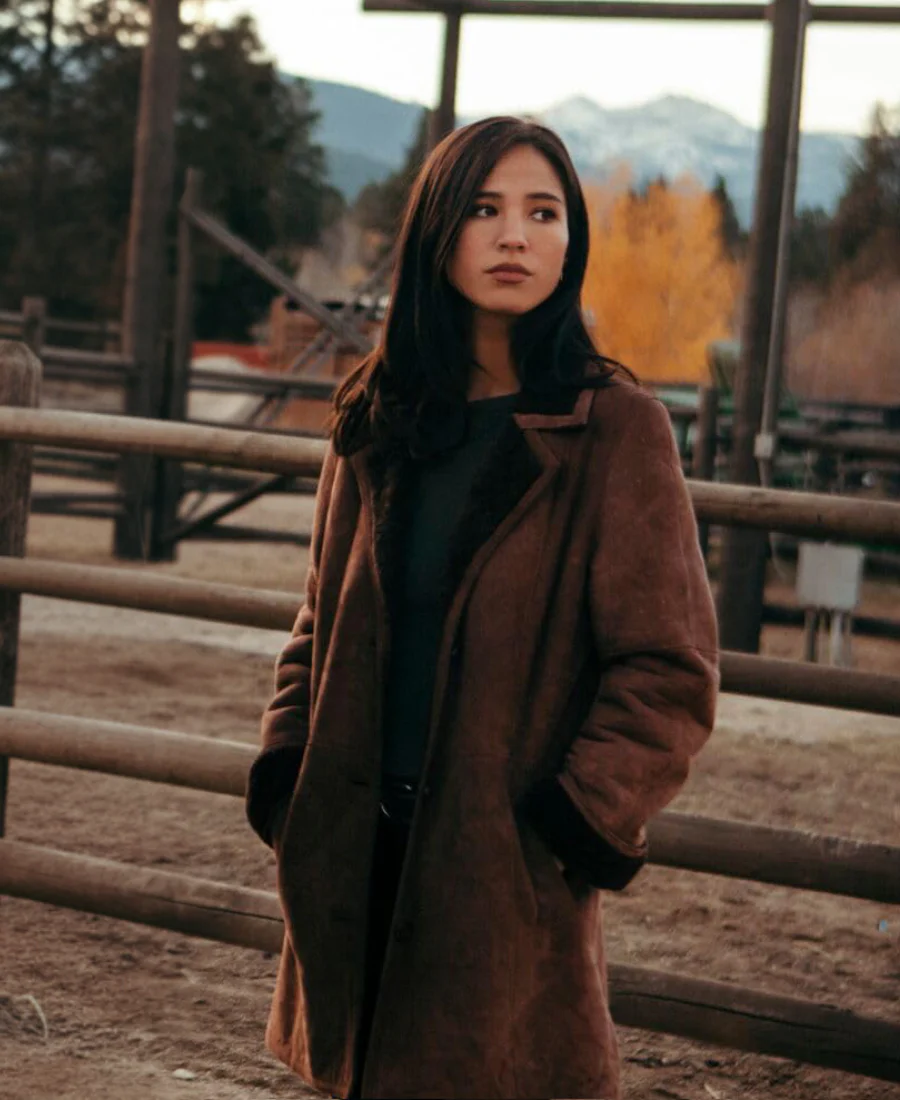 Monica Dutton Suede Leather Coat – Yellowstone Western Style TWA