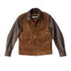 Oatman Mens Suede Leather Trucker Jacket (1)