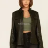 Rich Brown Leather Western Trucker Jacket (1)