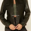 Rich Brown Leather Western Trucker Jacket (3)