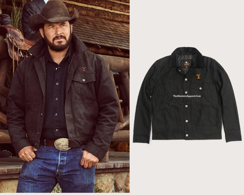 Rip Wheeler Black Cotton Jacket Yellowstone