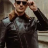 Rodio Fur Collar Black Biker Leather Jacket (3)
