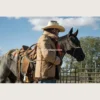 Vintage Marlboro Man Style Light Brown Sheepskin Leather Coat (2)