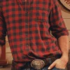 Western Buckin' Bronco Tooled Belt – Real Leather Western Belt (2)