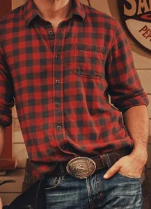 Western Buckin' Bronco Tooled Belt – Real Leather Western Belt (2)