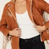 Women's Fringe Leather Jacket – Birchwood Design (3)