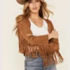 Women's Suede Bliss Western Fringe Jacket (2)