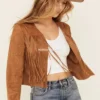 Women's Suede Bliss Western Fringe Jacket (3)