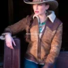 Women's Wild West Shearling Leather Bomber Jacket (5)
