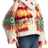 Yellowstone Beth Dutton Printed Wool Cropped Cloak Western Apparel (6)