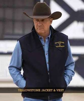 Yellowstone John Dutton Black Cotton Vest