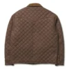 Yellowstone John Dutton Brown Quilted Jacket - Western Apparel (4)