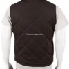 Yellowstone John Dutton Brown Quilted Vest (6)