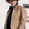 Yellowstone John Dutton Raw Leather Jacket