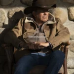 John Dutton Raw Suede Leather Jacket - Yellowstone S4