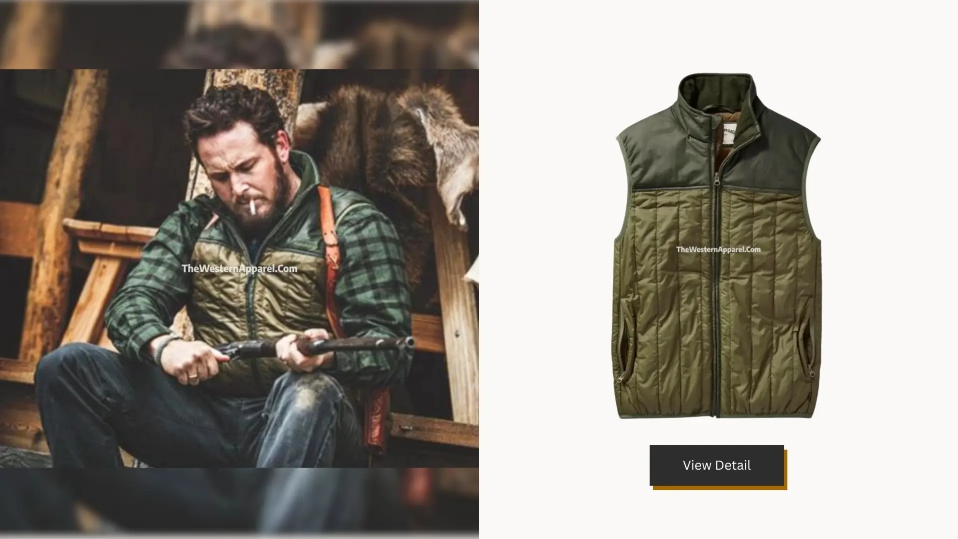 Yellowstone Rip Wheeler Green Vest